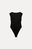 POLYAMIDE RUCHED BODYSUIT