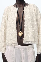 BEADED SEQUIN JACKET