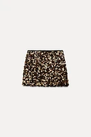 SEQUIN MINI SKIRT