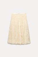 EMBROIDERED SEQUIN SKIRT