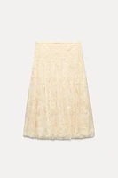 EMBROIDERED SEQUIN SKIRT