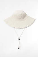 FRAYED BUCKET HAT