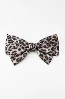 ANIMAL PRINT BOW HAIR CLIP