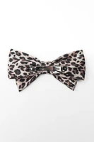 ANIMAL PRINT BOW HAIR CLIP