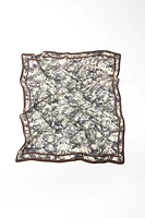 ANIMAL PRINT SILK MODAL SCARF