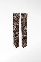 LONG ANIMAL PRINT GLOVES