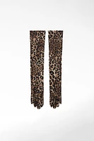 LONG ANIMAL PRINT GLOVES