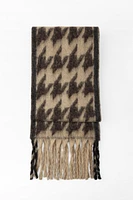 JACQUARD KNIT SCARF