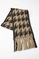 JACQUARD KNIT SCARF