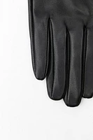 BOW LEATHER GLOVES