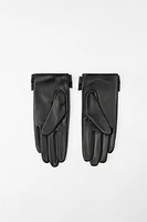 BOW LEATHER GLOVES