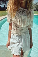 ROMANTIC RUFFLE KNIT TOP