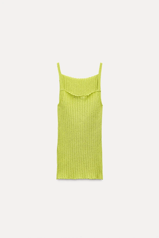 BASIC RIBBED KNIT TOP