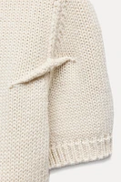 CROPPED KNIT SWEATER