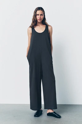 LONG COTTON JUMPSUIT