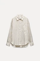 STRIPED POCKET SHIRT ZW COLLECTION