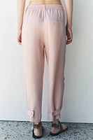 LINEN BLEND PAJAMA PANTS ZW COLLECTION