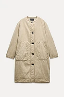 WASHED COTTON BLEND JACKET ZW COLLECTION