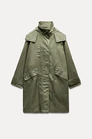 HOODED COTTON PARKA ZW COLLECTION