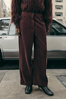 RELAXED FIT CORDUROY PANTS ZW COLLECTION