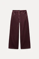 RELAXED FIT CORDUROY PANTS ZW COLLECTION