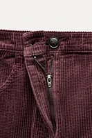 RELAXED FIT CORDUROY PANTS ZW COLLECTION