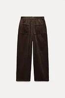 RELAXED FIT CORDUROY PANTS ZW COLLECTION