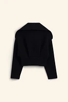 100% WOOL CROP SWEATER LIMITED EDITION