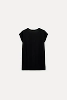 V-NECK COTTON T-SHIRT