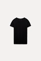 RIB VISCOSE T-SHIRT