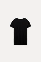 RIB VISCOSE T-SHIRT