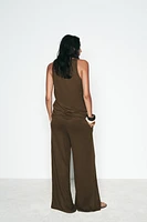 WIDE LEG RUSTIC PANTS