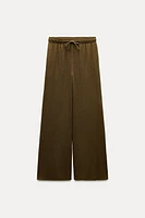 WIDE LEG RUSTIC PANTS