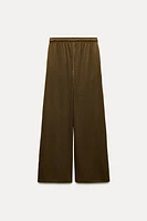 WIDE LEG RUSTIC PANTS