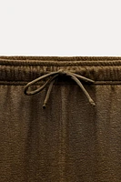 WIDE LEG RUSTIC PANTS