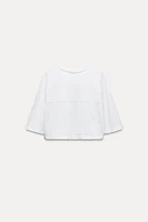 COTTON FLAMÉ CROP TOP