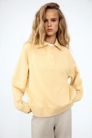 PLUSH POLO SWEATSHIRT