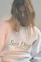 TEXT PRINT SWEATSHIRT