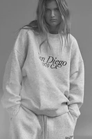 TEXT PRINT SWEATSHIRT