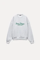 TEXT PRINT SWEATSHIRT