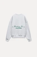 TEXT PRINT SWEATSHIRT