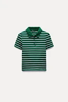 STRIPED POLO T-SHIRT