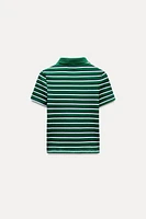 STRIPED POLO T-SHIRT