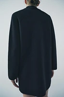 100% WOOL KNIT COAT