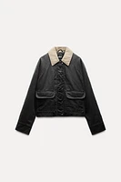 CORDUROY COLLAR WAXED JACKET