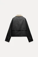 CORDUROY COLLAR WAXED JACKET