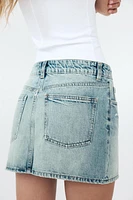 TRF DENIM MINI SKIRT