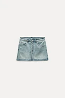 TRF DENIM MINI SKIRT