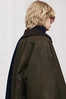 CORDUROY COLLAR WAXED JACKET ZW COLLECTION