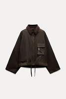 CORDUROY COLLAR WAXED JACKET ZW COLLECTION